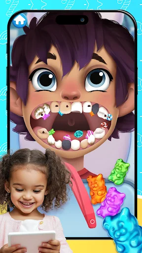 Gameplay screenshot 1 from Dentist games - Educational game